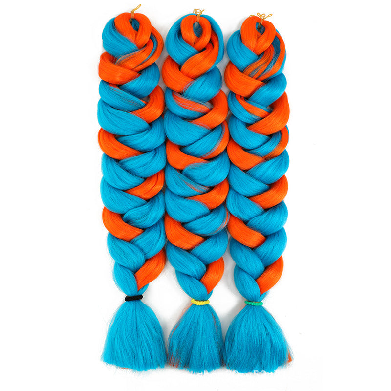 African Darling Big Braid Jumbo Braid Chemical Fiber Big Braid Wig Jacques Low Temperature Flame Retardant Silk