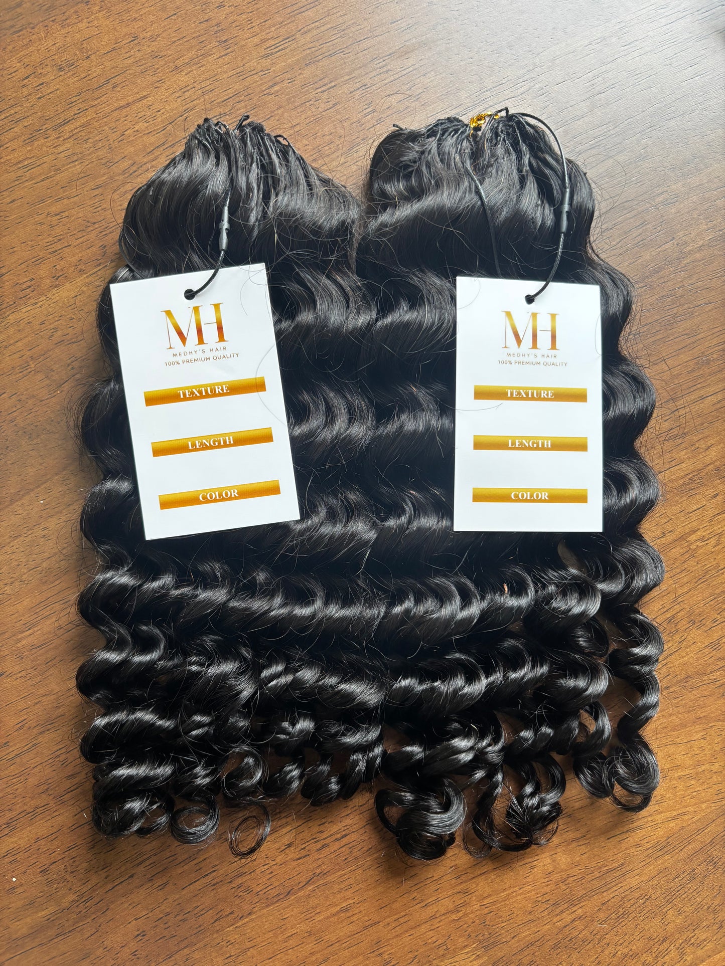 DEEP WAVE CROCHET HUMAN HAIR 16inch 50g