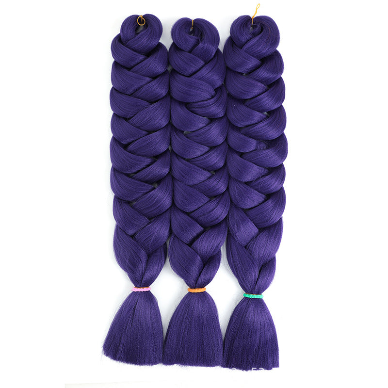 African Darling Big Braid Jumbo Braid Chemical Fiber Big Braid Wig Jacques Low Temperature Flame Retardant Silk