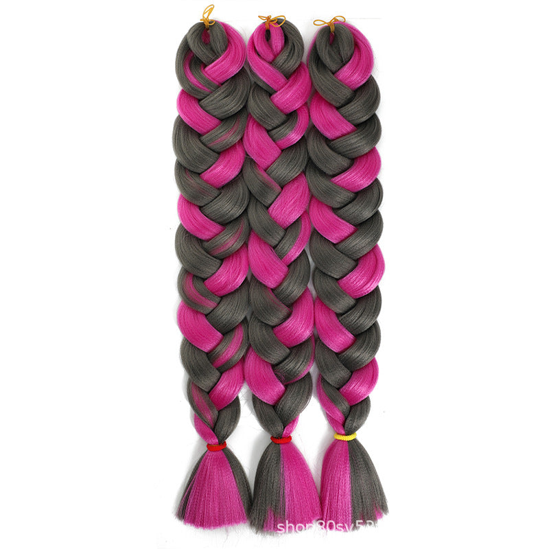 African Darling Big Braid Jumbo Braid Chemical Fiber Big Braid Wig Jacques Low Temperature Flame Retardant Silk