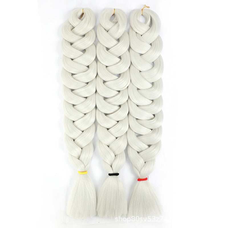 African Darling Big Braid Jumbo Braid Chemical Fiber Big Braid Wig Jacques Low Temperature Flame Retardant Silk