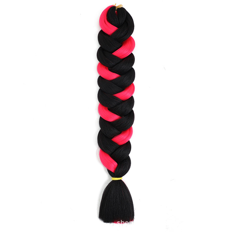 African Darling Big Braid Jumbo Braid Chemical Fiber Big Braid Wig Jacques Low Temperature Flame Retardant Silk