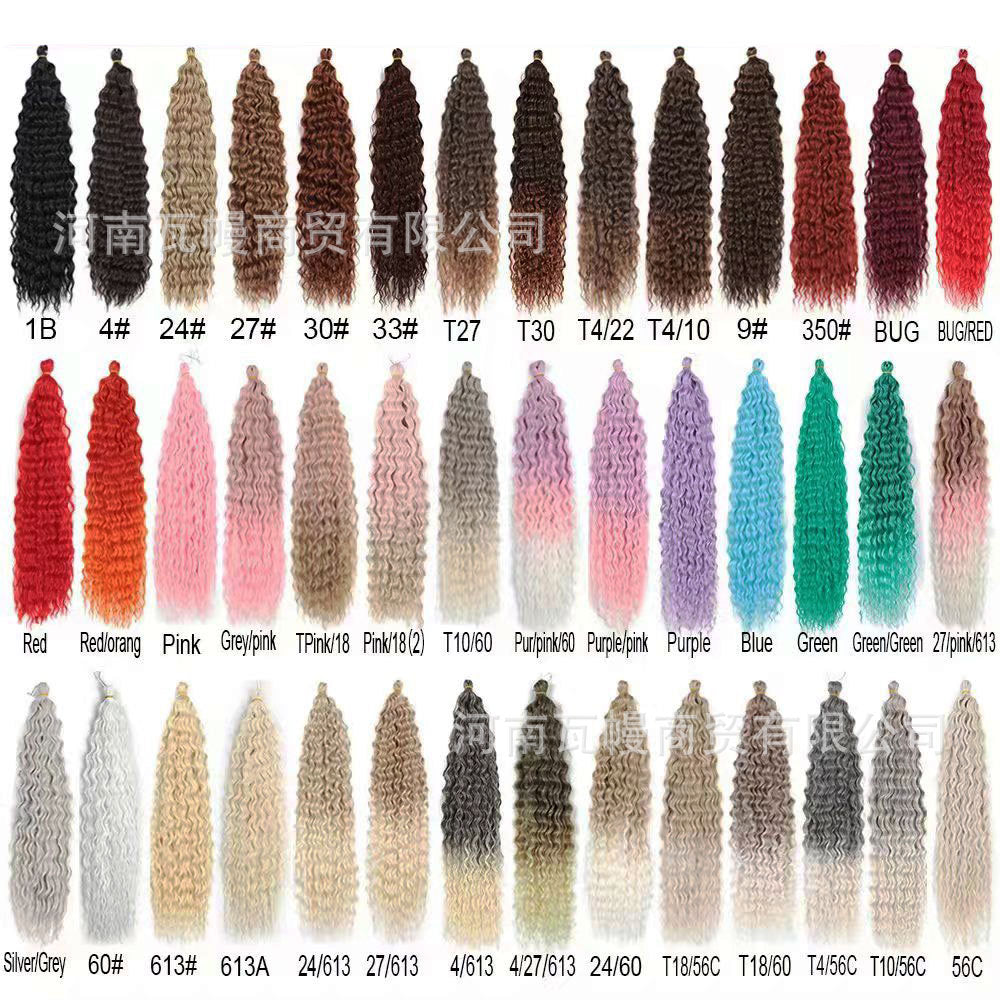 crochet hair extensions curly hair handle Deep Water Wave Hair