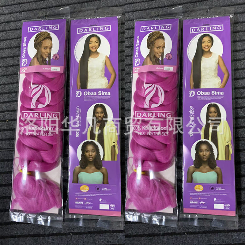 African Darling Big Braid Jumbo Braid Chemical Fiber Big Braid Wig Jacques Low Temperature Flame Retardant Silk