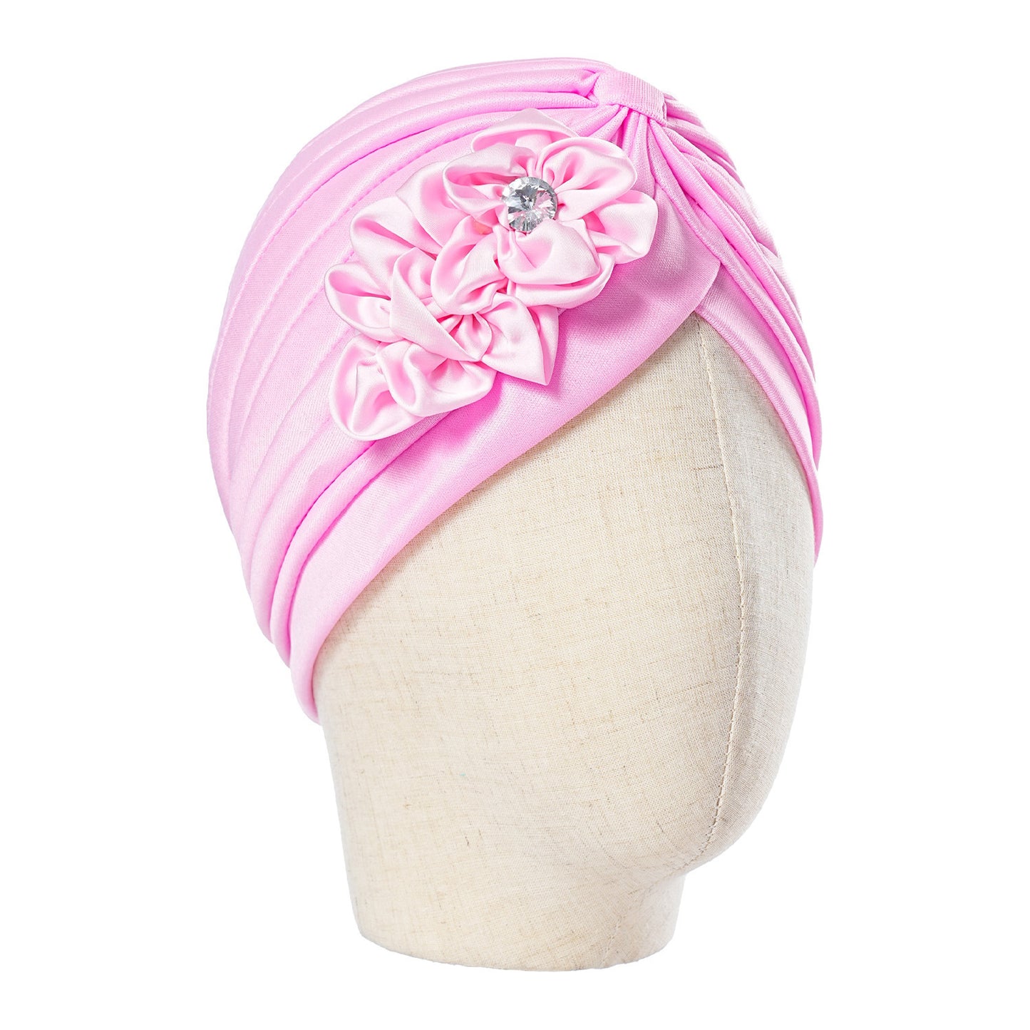 headscarf side sticky flower watermelon hat ethnic style headscarf hat versatile millinery headscarf