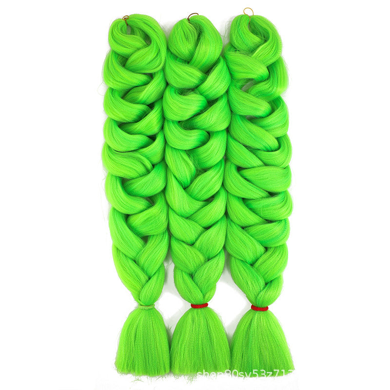 African Darling Big Braid Jumbo Braid Chemical Fiber Big Braid Wig Jacques Low Temperature Flame Retardant Silk
