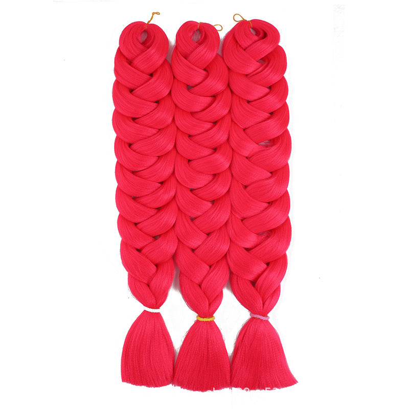African Darling Big Braid Jumbo Braid Chemical Fiber Big Braid Wig Jacques Low Temperature Flame Retardant Silk