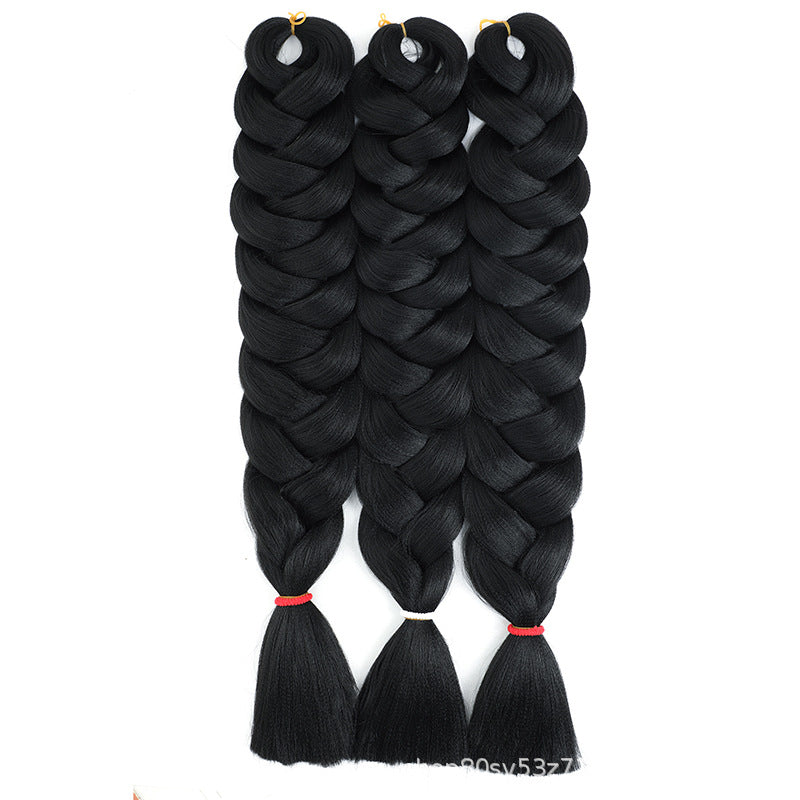 African Darling Big Braid Jumbo Braid Chemical Fiber Big Braid Wig Jacques Low Temperature Flame Retardant Silk