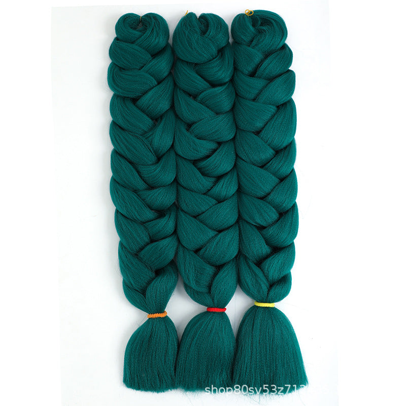 African Darling Big Braid Jumbo Braid Chemical Fiber Big Braid Wig Jacques Low Temperature Flame Retardant Silk