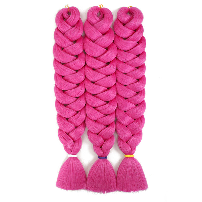African Darling Big Braid Jumbo Braid Chemical Fiber Big Braid Wig Jacques Low Temperature Flame Retardant Silk
