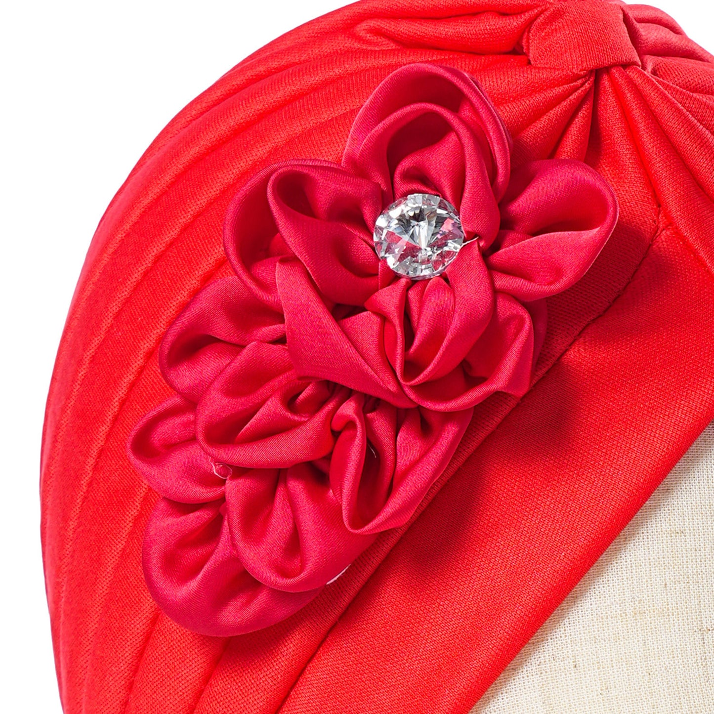 headscarf side sticky flower watermelon hat ethnic style headscarf hat versatile millinery headscarf