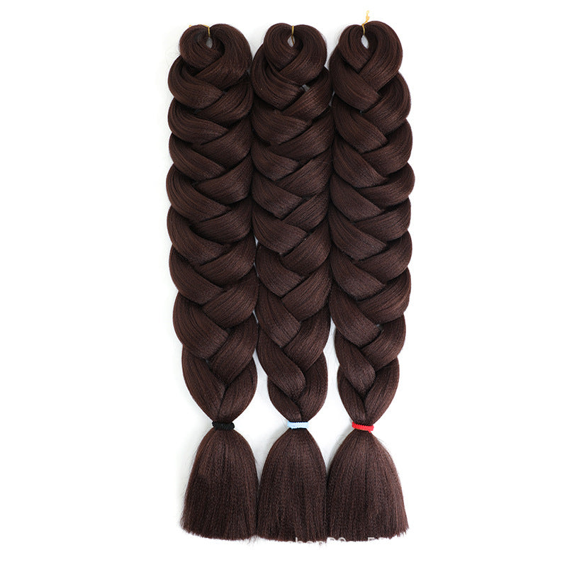 African Darling Big Braid Jumbo Braid Chemical Fiber Big Braid Wig Jacques Low Temperature Flame Retardant Silk