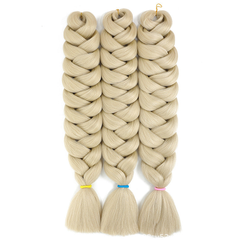 African Darling Big Braid Jumbo Braid Chemical Fiber Big Braid Wig Jacques Low Temperature Flame Retardant Silk