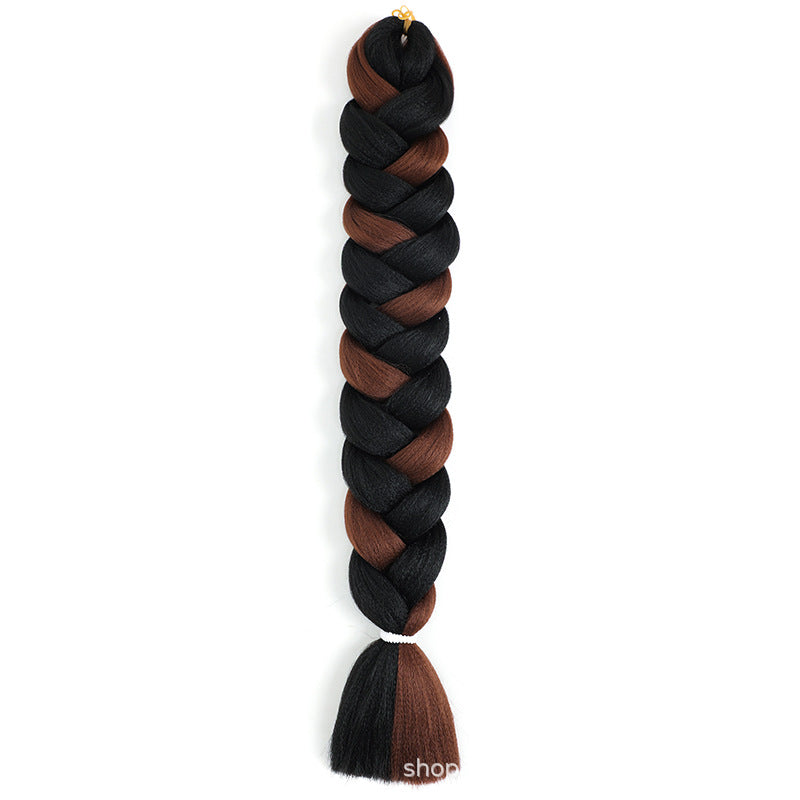 African Darling Big Braid Jumbo Braid Chemical Fiber Big Braid Wig Jacques Low Temperature Flame Retardant Silk