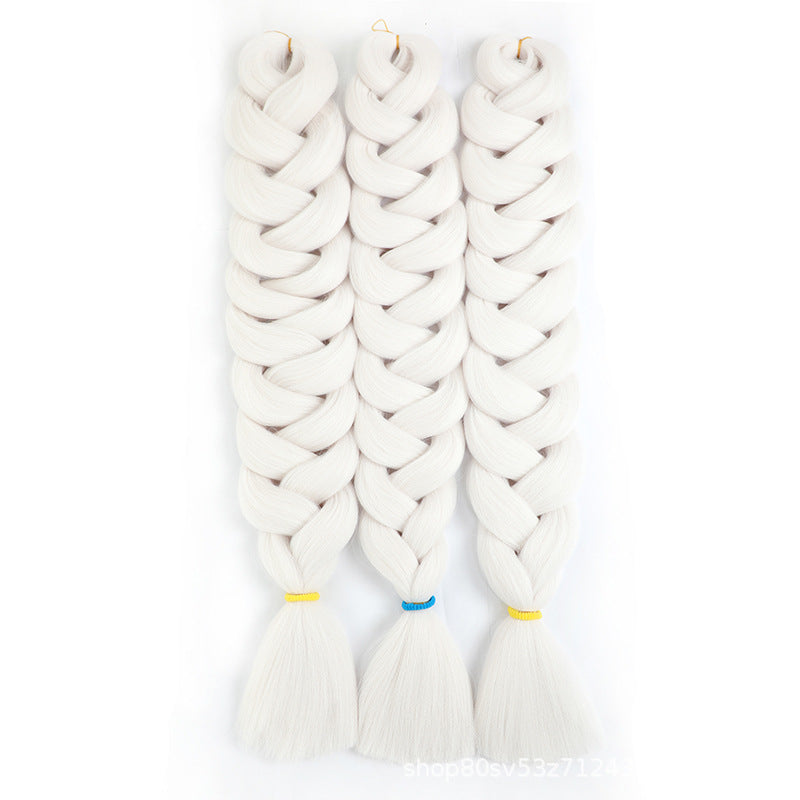 African Darling Big Braid Jumbo Braid Chemical Fiber Big Braid Wig Jacques Low Temperature Flame Retardant Silk