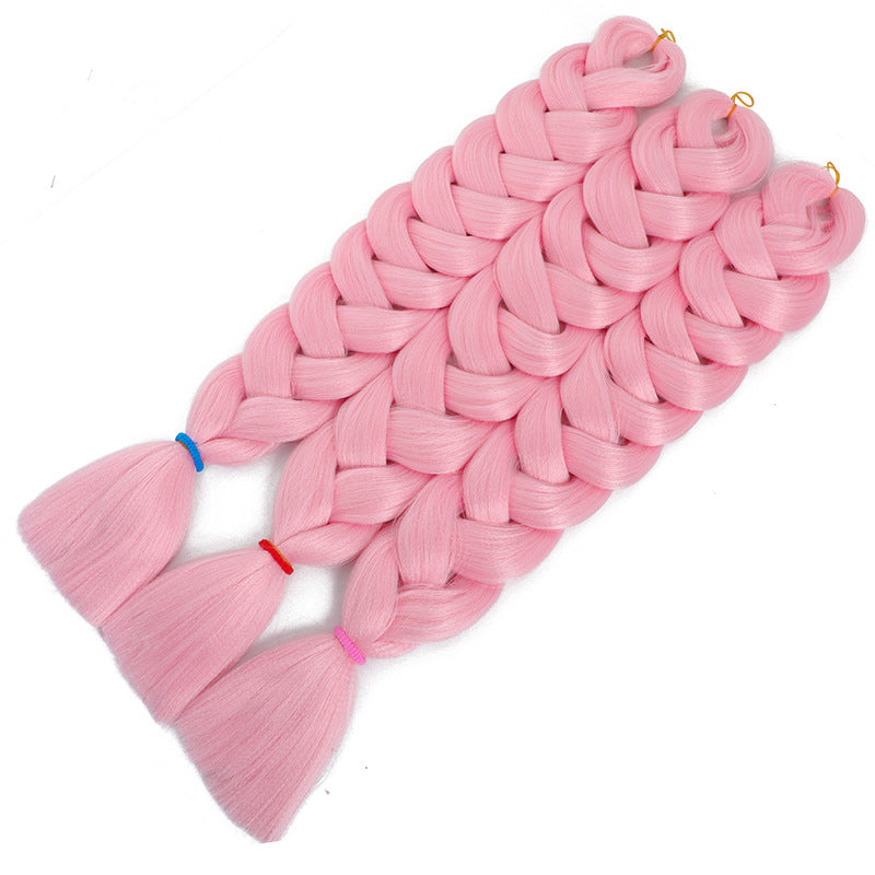 African Darling Big Braid Jumbo Braid Chemical Fiber Big Braid Wig Jacques Low Temperature Flame Retardant Silk