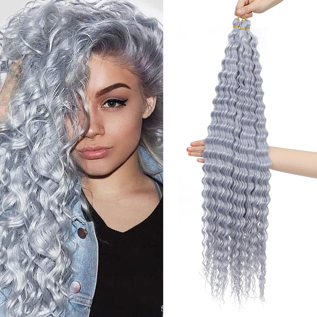 crochet hair extensions curly hair handle Deep Water Wave Hair