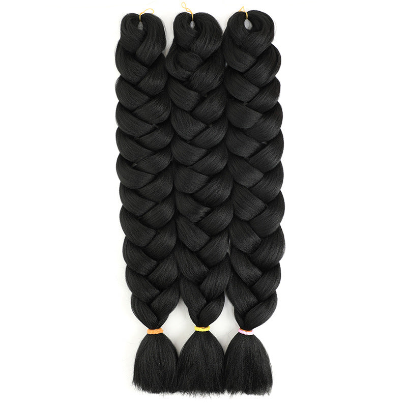 African Darling Big Braid Jumbo Braid Chemical Fiber Big Braid Wig Jacques Low Temperature Flame Retardant Silk