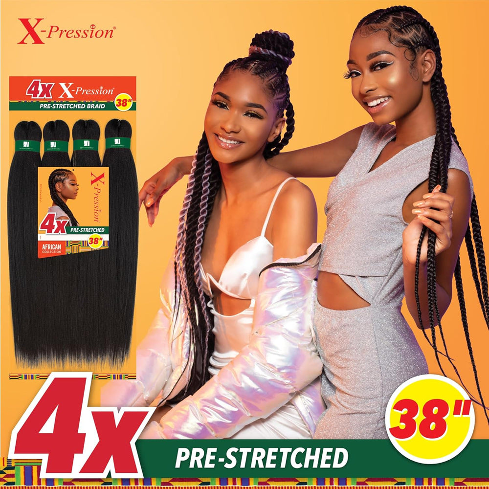 4X pre-stretched pour tresses