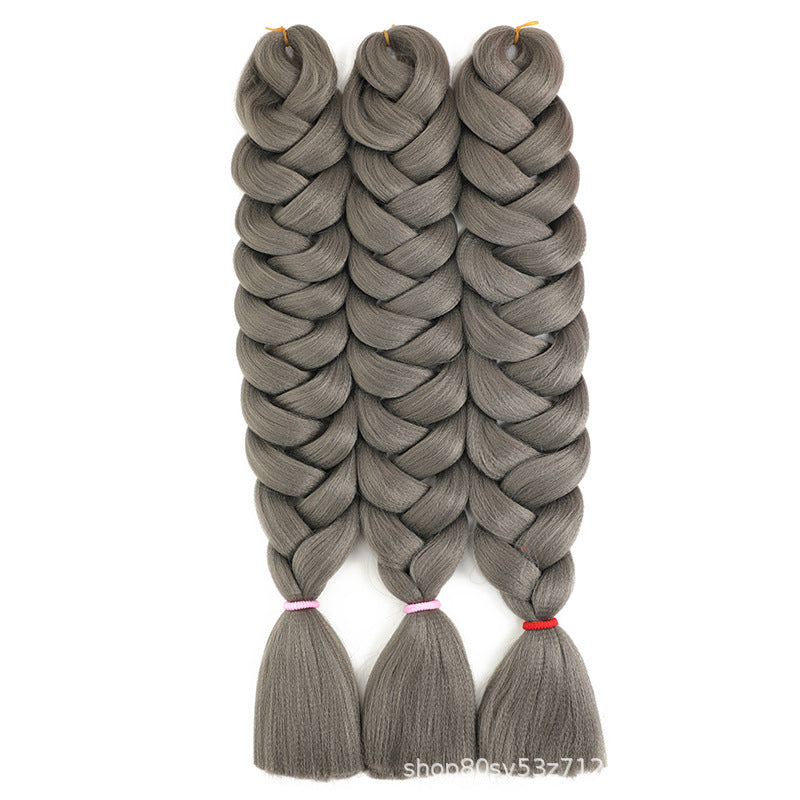 African Darling Big Braid Jumbo Braid Chemical Fiber Big Braid Wig Jacques Low Temperature Flame Retardant Silk