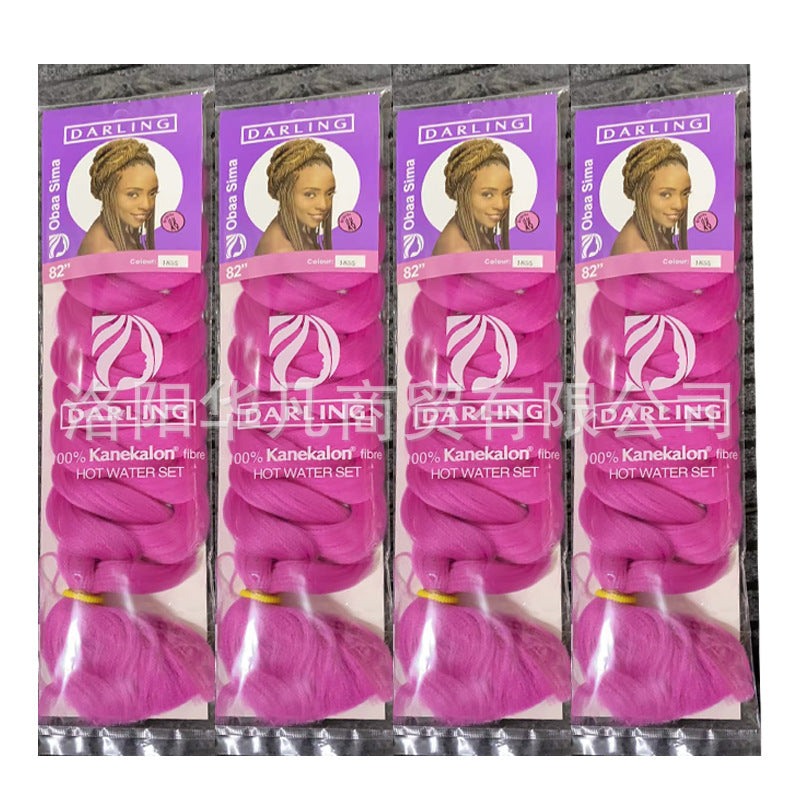 African Darling Big Braid Jumbo Braid Chemical Fiber Big Braid Wig Jacques Low Temperature Flame Retardant Silk