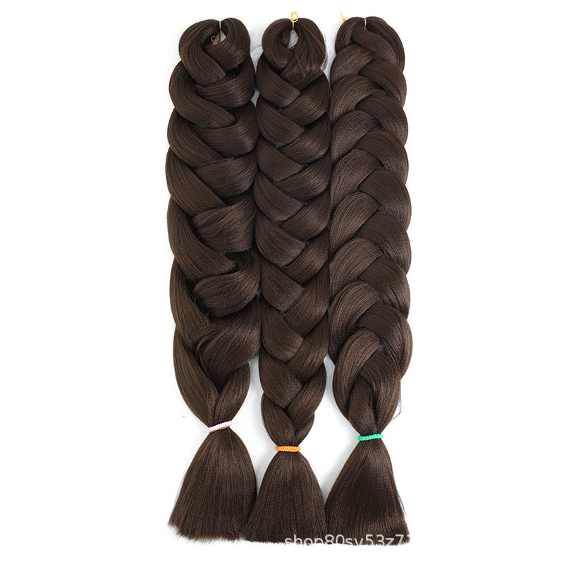 African Darling Big Braid Jumbo Braid Chemical Fiber Big Braid Wig Jacques Low Temperature Flame Retardant Silk