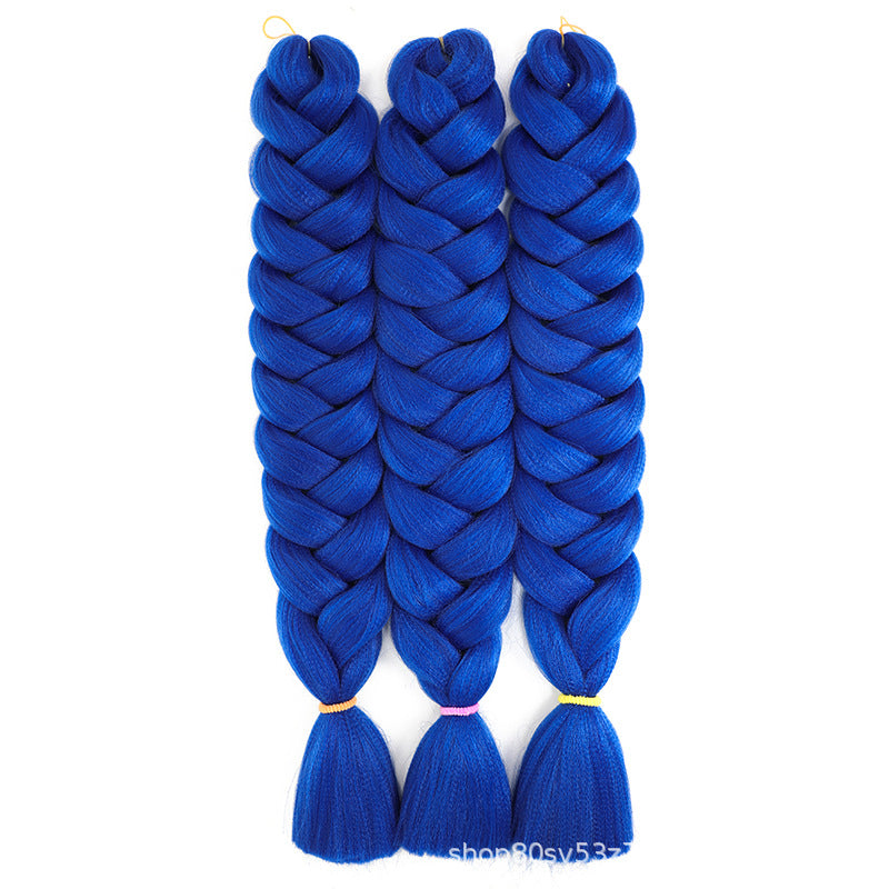 African Darling Big Braid Jumbo Braid Chemical Fiber Big Braid Wig Jacques Low Temperature Flame Retardant Silk