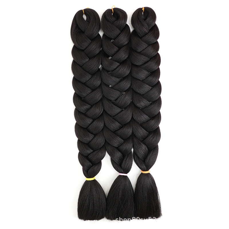 African Darling Big Braid Jumbo Braid Chemical Fiber Big Braid Wig Jacques Low Temperature Flame Retardant Silk