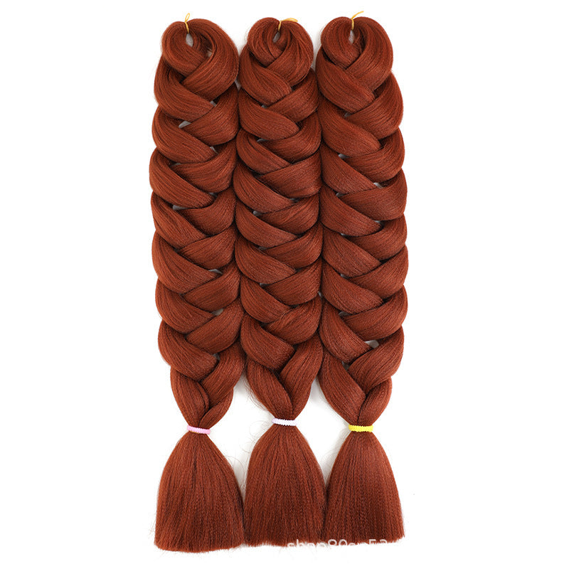 African Darling Big Braid Jumbo Braid Chemical Fiber Big Braid Wig Jacques Low Temperature Flame Retardant Silk