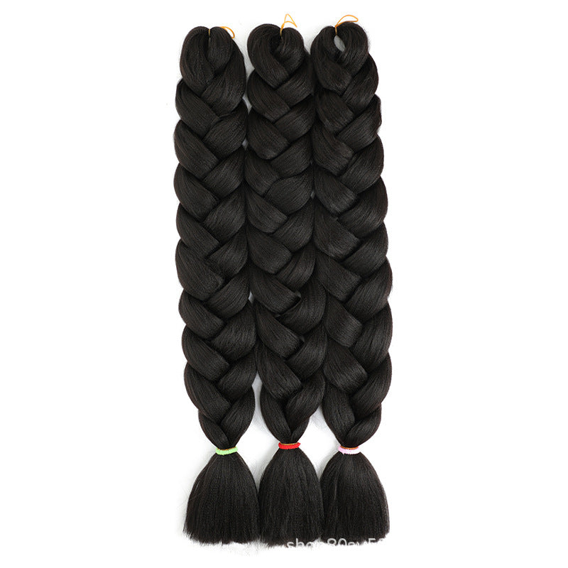 African Darling Big Braid Jumbo Braid Chemical Fiber Big Braid Wig Jacques Low Temperature Flame Retardant Silk