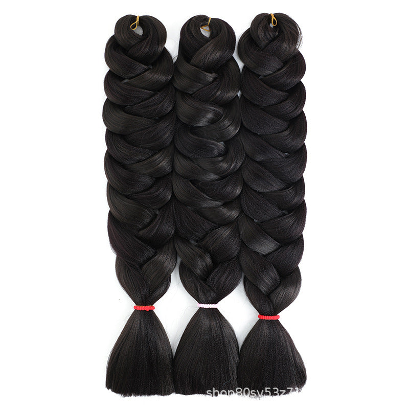 African Darling Big Braid Jumbo Braid Chemical Fiber Big Braid Wig Jacques Low Temperature Flame Retardant Silk