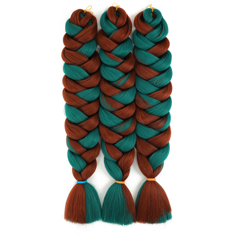African Darling Big Braid Jumbo Braid Chemical Fiber Big Braid Wig Jacques Low Temperature Flame Retardant Silk