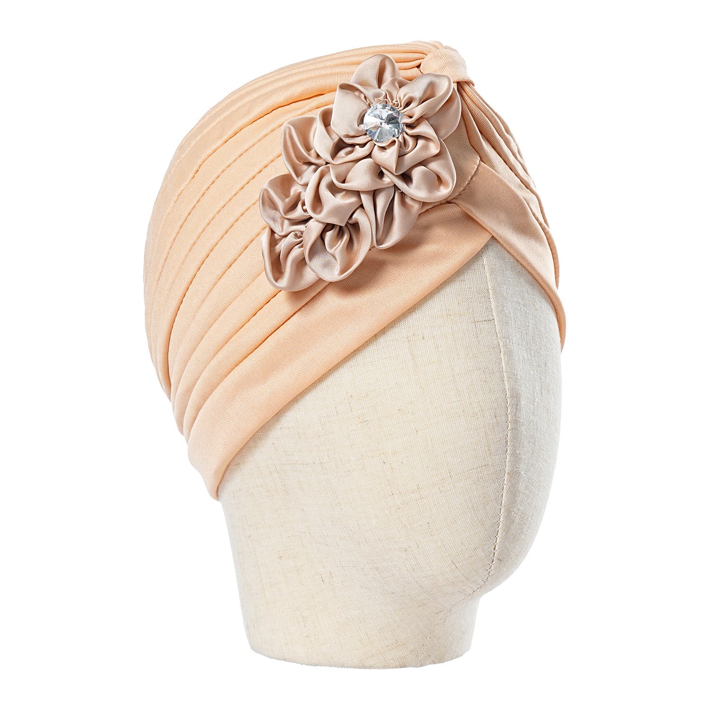 headscarf side sticky flower watermelon hat ethnic style headscarf hat versatile millinery headscarf