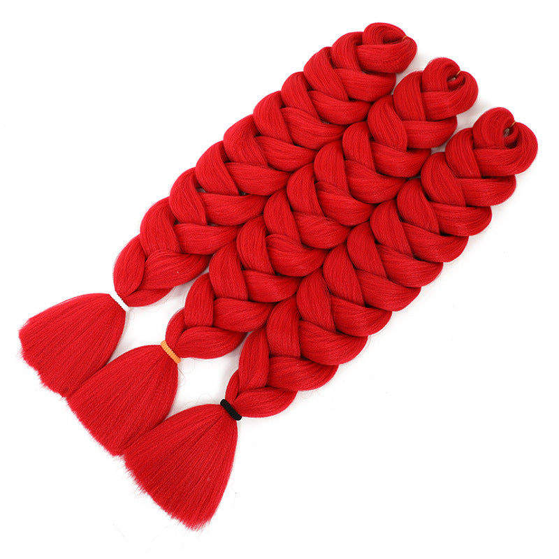 African Darling Big Braid Jumbo Braid Chemical Fiber Big Braid Wig Jacques Low Temperature Flame Retardant Silk