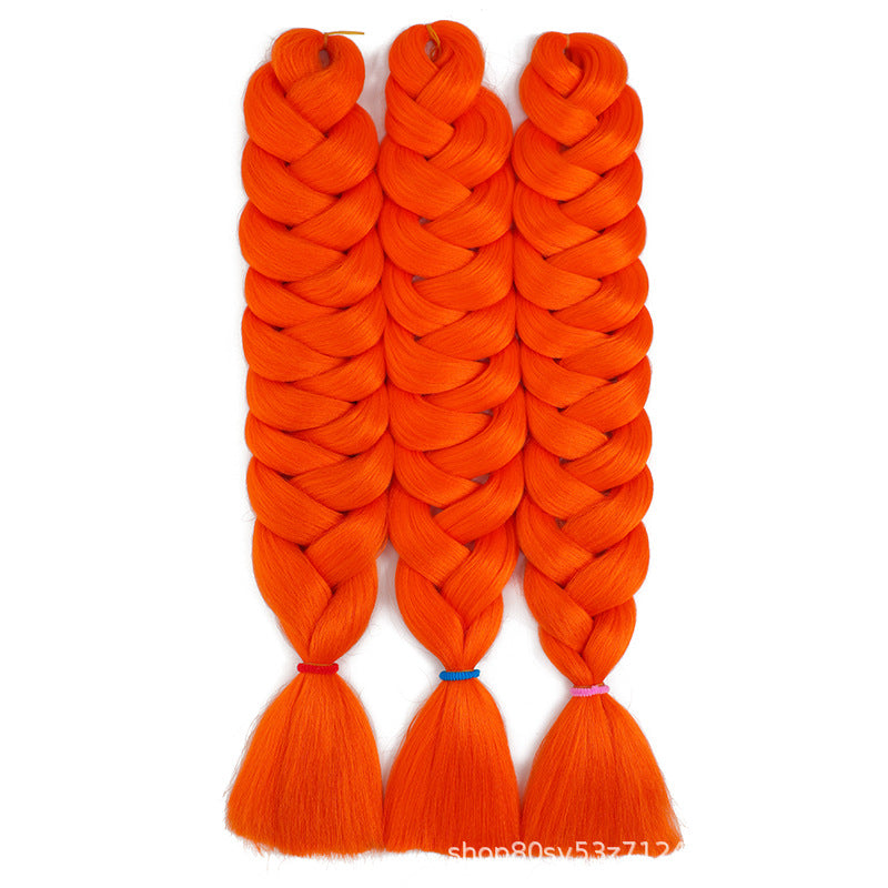 African Darling Big Braid Jumbo Braid Chemical Fiber Big Braid Wig Jacques Low Temperature Flame Retardant Silk