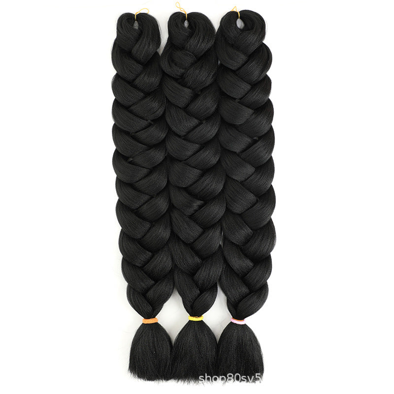 African Darling Big Braid Jumbo Braid Chemical Fiber Big Braid Wig Jacques Low Temperature Flame Retardant Silk