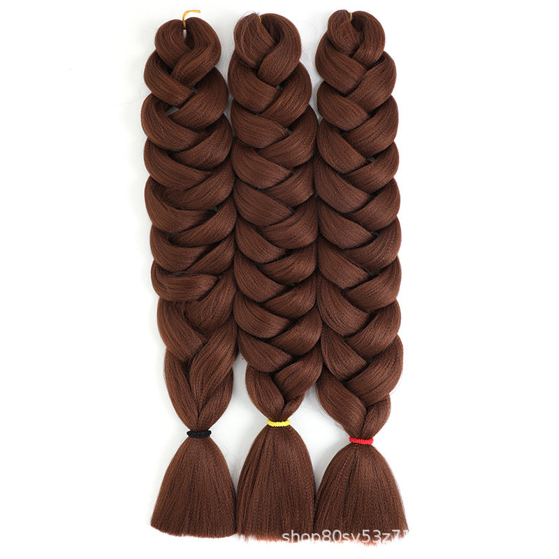 African Darling Big Braid Jumbo Braid Chemical Fiber Big Braid Wig Jacques Low Temperature Flame Retardant Silk