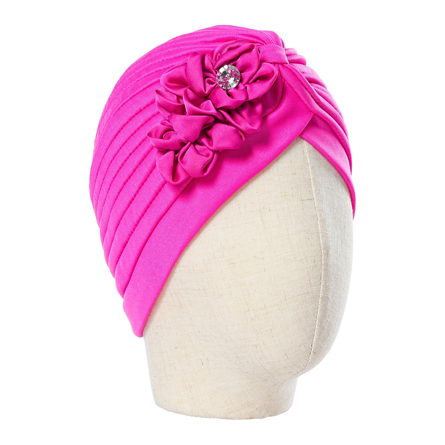 headscarf side sticky flower watermelon hat ethnic style headscarf hat versatile millinery headscarf