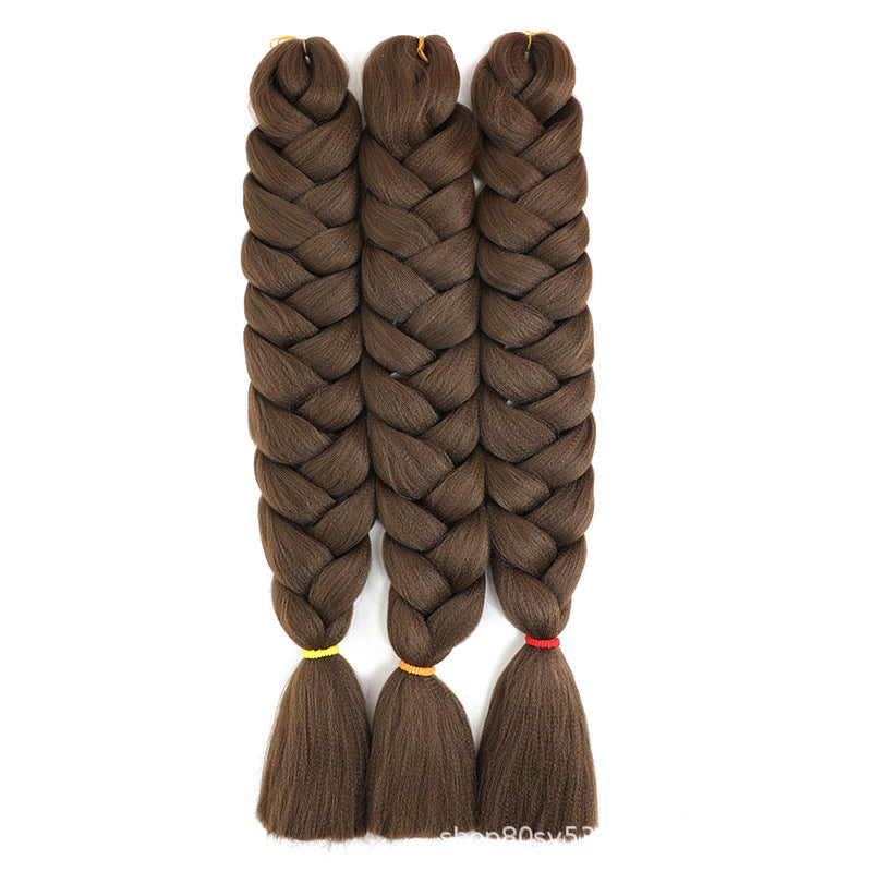 African Darling Big Braid Jumbo Braid Chemical Fiber Big Braid Wig Jacques Low Temperature Flame Retardant Silk