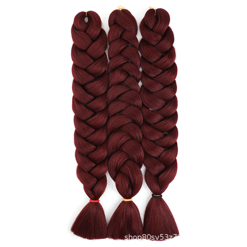 African Darling Big Braid Jumbo Braid Chemical Fiber Big Braid Wig Jacques Low Temperature Flame Retardant Silk