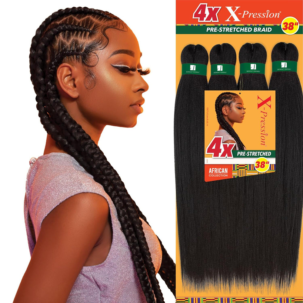 4X pre-stretched pour tresses